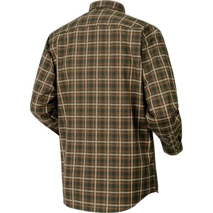 2023 Harkila Mens Milford Shirt 140106415 - Beech Green Check